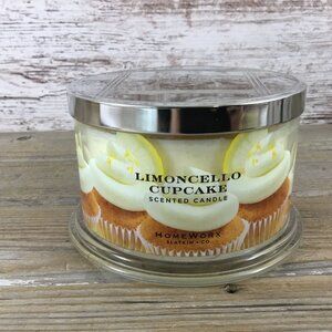 Homeworx By Slatkin Limoncello Cupcake 4-Wick Candle 18oz Glass Jar Scented With